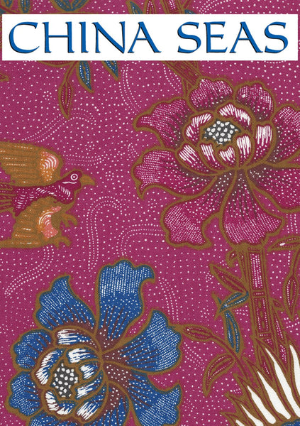 Lim Bamboo II Magenta Multi Sample Fabric 