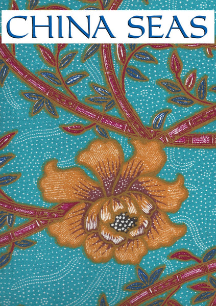 Lim Bamboo II Turquoise Multi Sample Fabric 