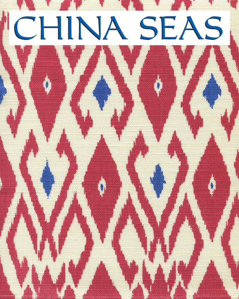 Lockan Red Royal Blue on Tint Sample Fabric 