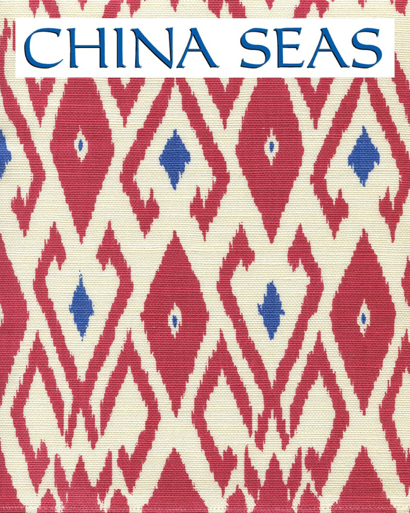 Lockan Red Royal Blue on Tint Sample Fabric 