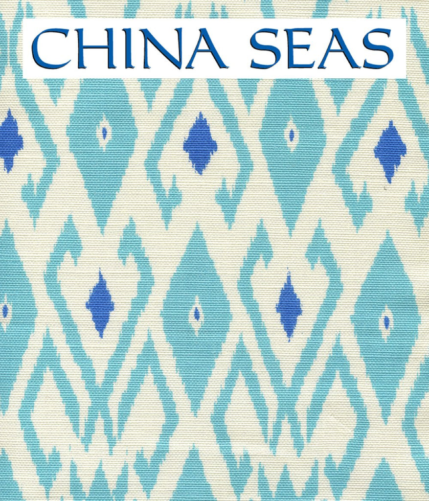 Lockan Turquoise Royal Blue on Tint Sample Fabric 