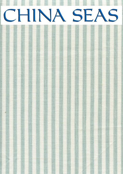 Lulu Stripe Aqua on White Sample Wallpaper 