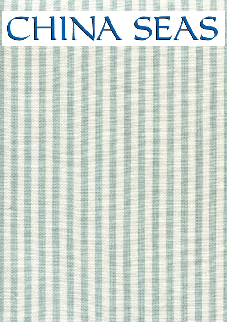 Lulu Stripe Aqua on White Sample Wallpaper 
