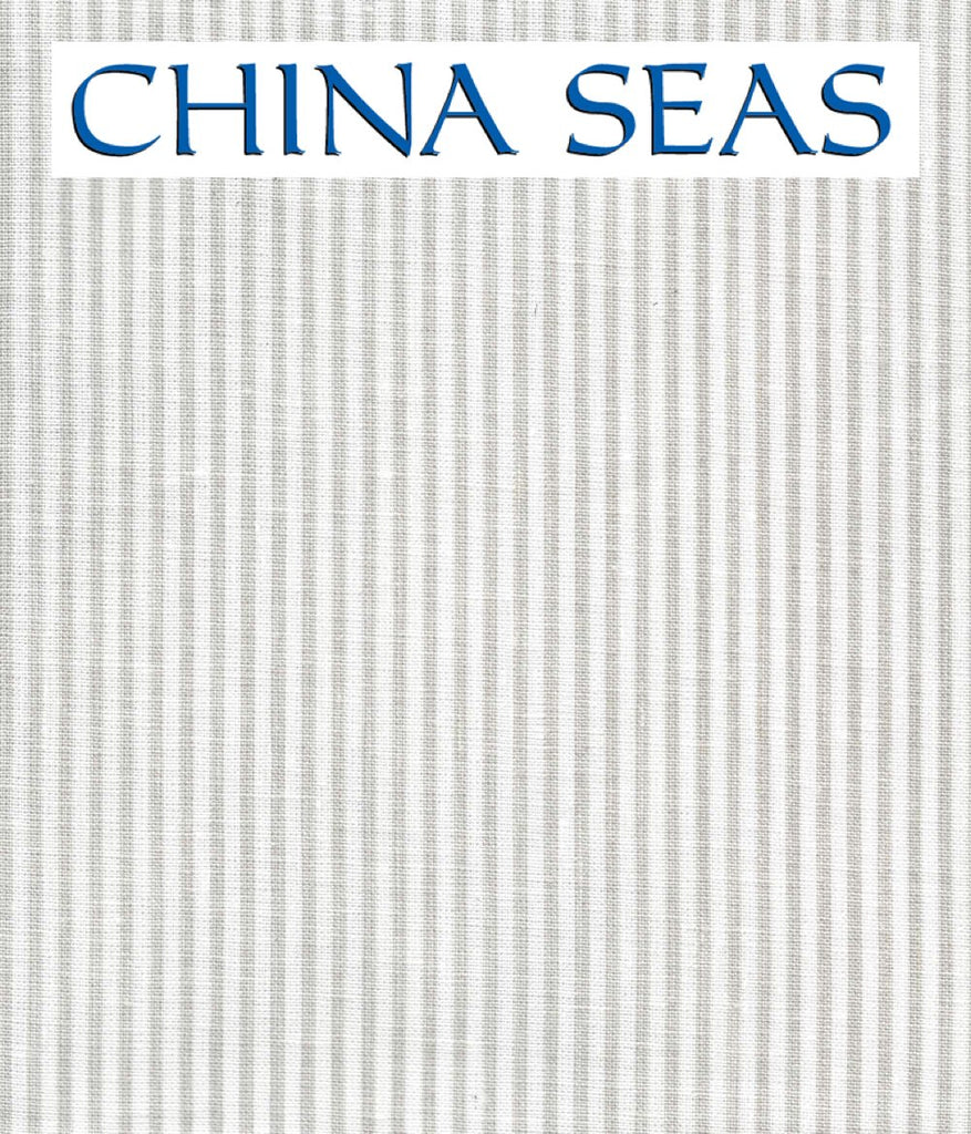 Lulu Stripe Soft Gray on White Linen Sample Wallpaper 