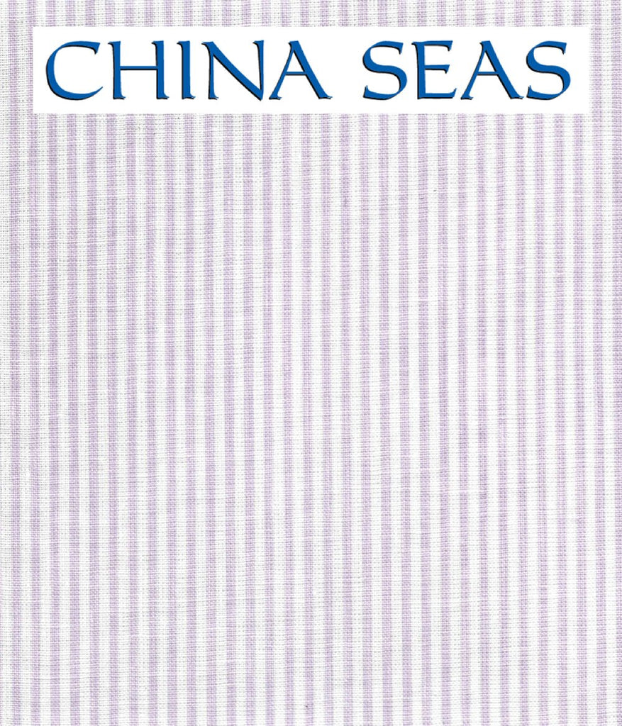 Lulu Stripe Soft Lavender on White Linen Sample Wallpaper 