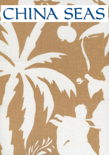 Lyford Background Camel II on white Sample Fabric 