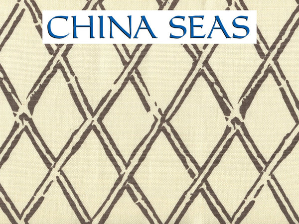 Lyford Diamond Bamboo New Brown on Tint Sample Fabric 