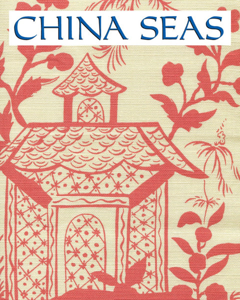 Lyford Pagoda Petite New Shrimp on Tint Sample Fabric 