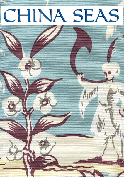 Lyford Print Lyford Blue on tint Sample Fabric 