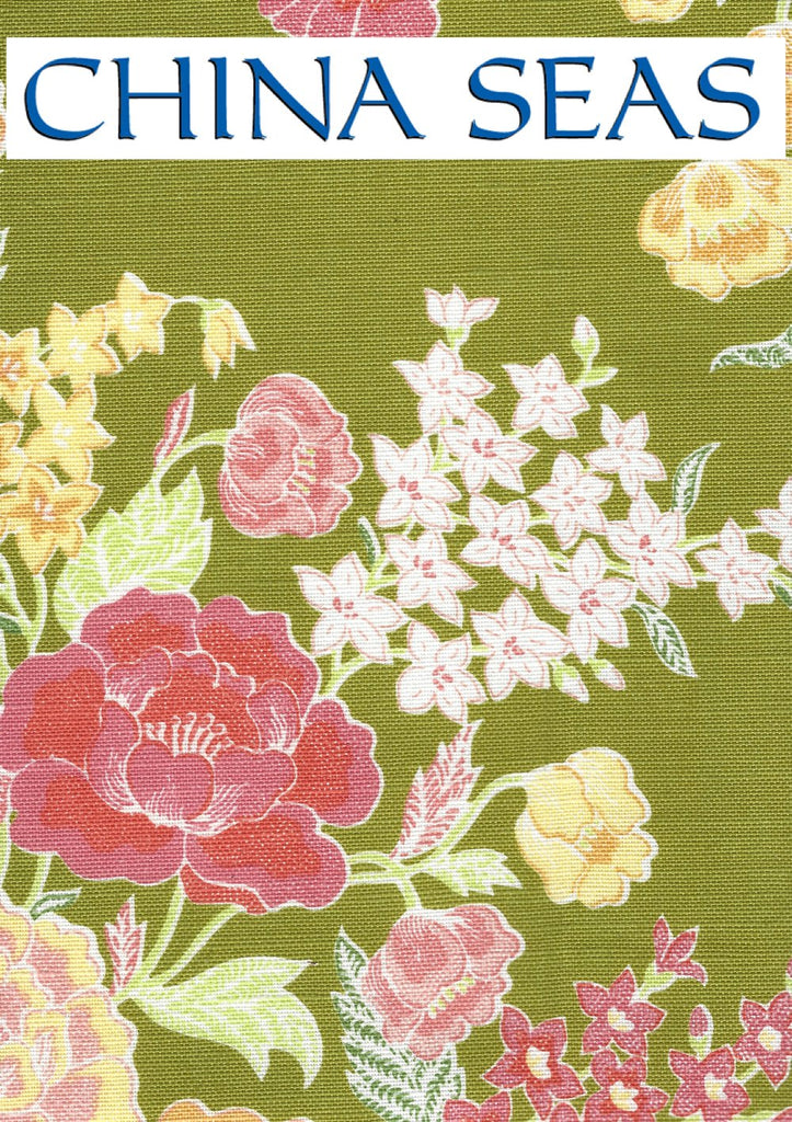 Macao II Jungle Green Multi Sample Fabric 