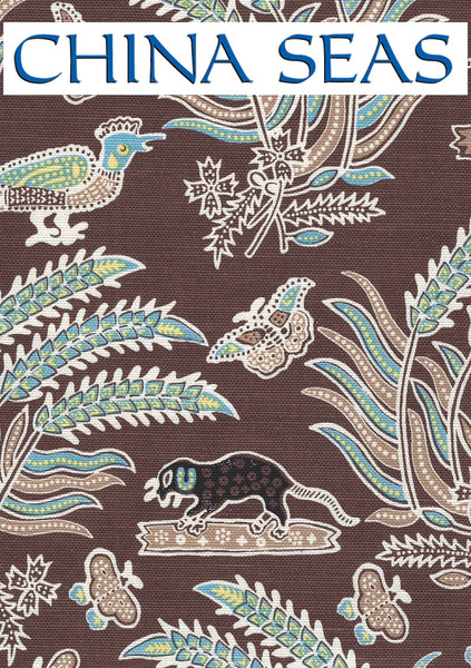 Malay Batik Brown on Tint Sample Fabric 