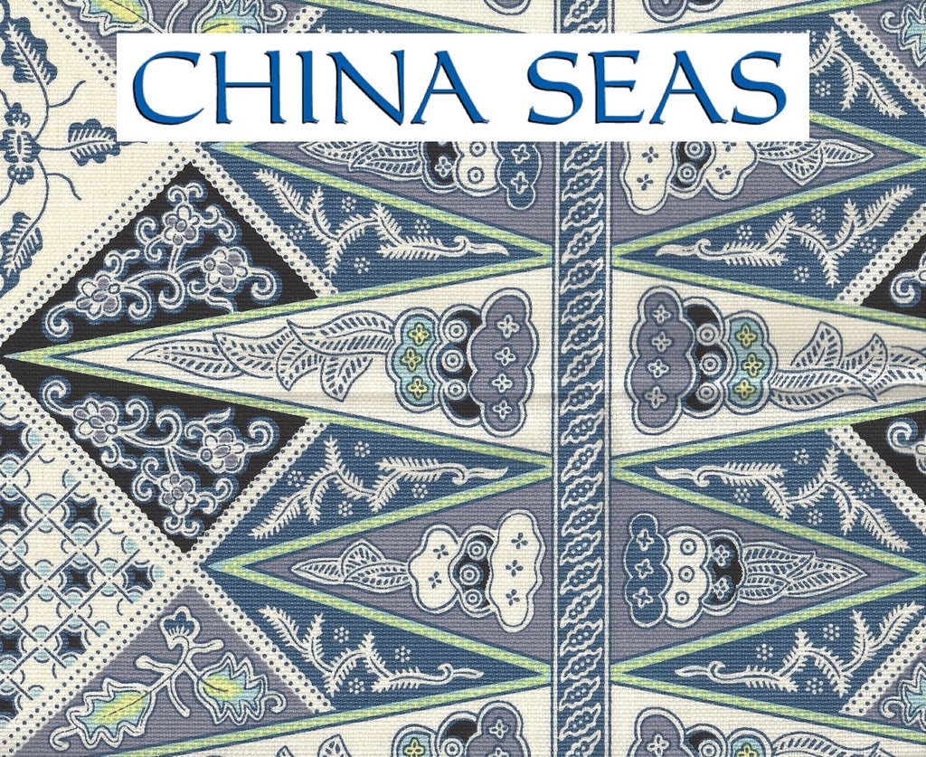 Malay Stripe Navy on Tinted LC Sample Fabric 