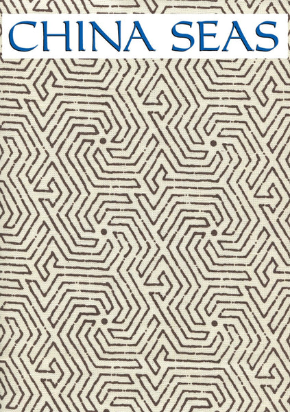Maze Brown on tint Sample Fabric 