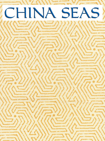 Maze Gold on Tint Sample Fabric 