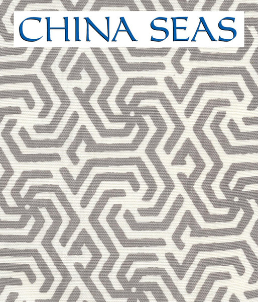 Maze Turquoise on tint Sample Fabric 