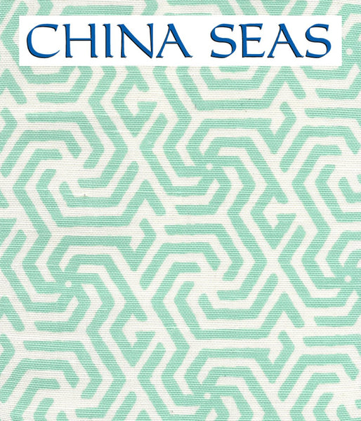 Maze Reverse One Color Spring Green on Tint Sample Fabric 