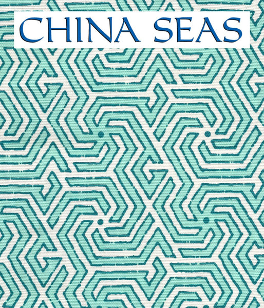 Maze Reverse Two Colors Spring Green Dark Green on Tint Sample Fabric 