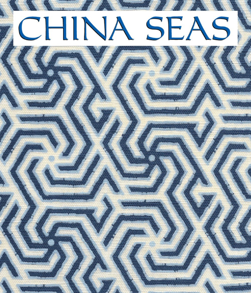 Maze Reverse Two Colors Turquoise Dark Turquoise on tint Sample Fabric 