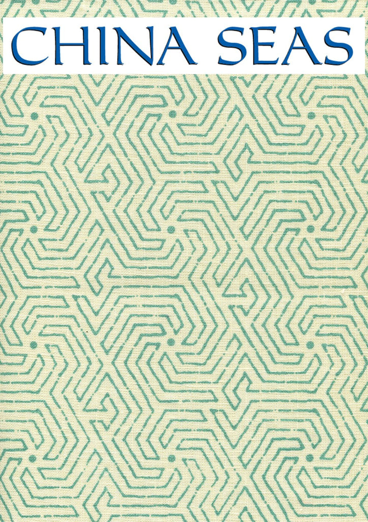 Maze Reverse Two Colors Windsor Navy on Tint Sample Fabric 