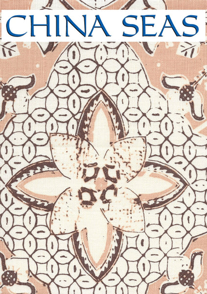 New Batik Apricot Brown on Tint Sample Fabric 