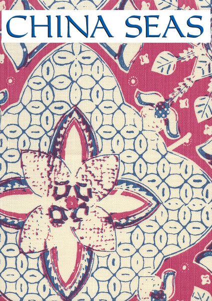 New Batik Magenta New Navy on Tint Sample Fabric 