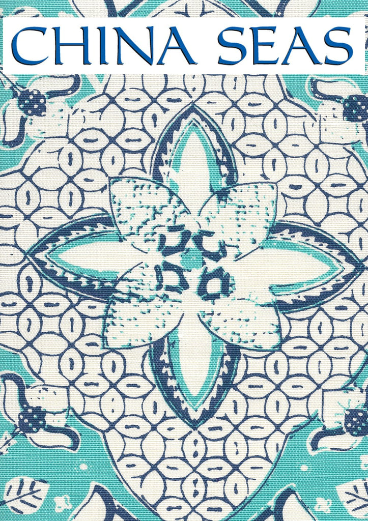 New Batik New New Navy Orange Sample Fabric 