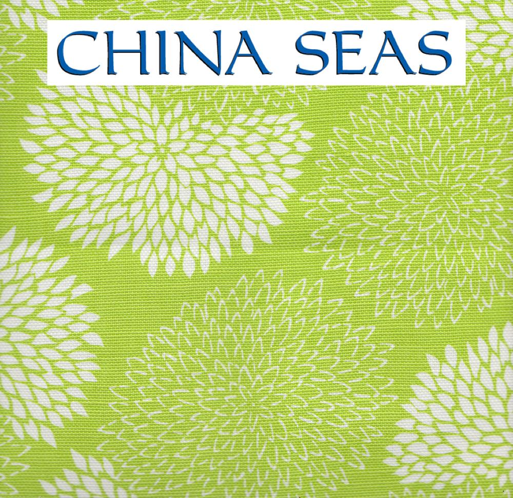 New Chrysanthemum Reverse Coral on White Sample Fabric 