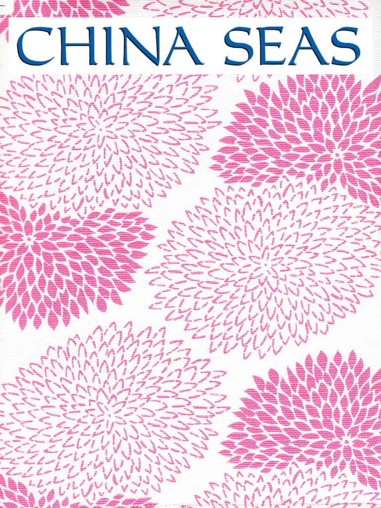 New Chrysanthenum Magenta on White Sample Fabric 