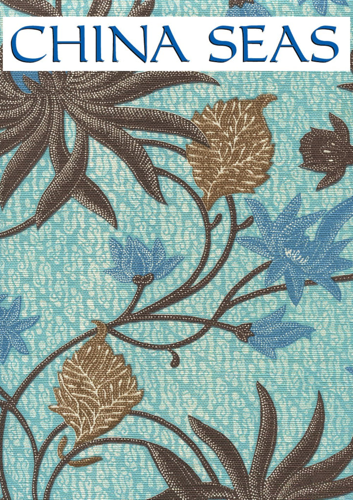 New Lotus Batik Turquoise Browns Sample Fabric 