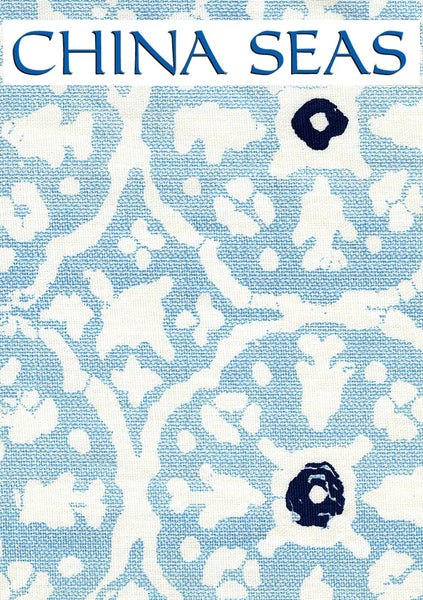 Nitik Grande Sky Navy on Tint Sample Fabric 