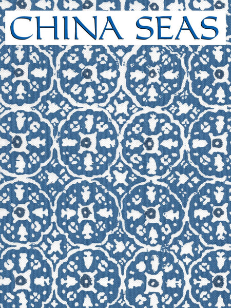 Nitik II Blue Flores Blue Sample Fabric 