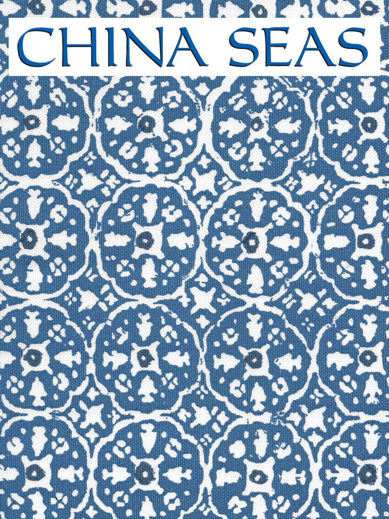 Nitik II Blue Flores Blue Sample Fabric 