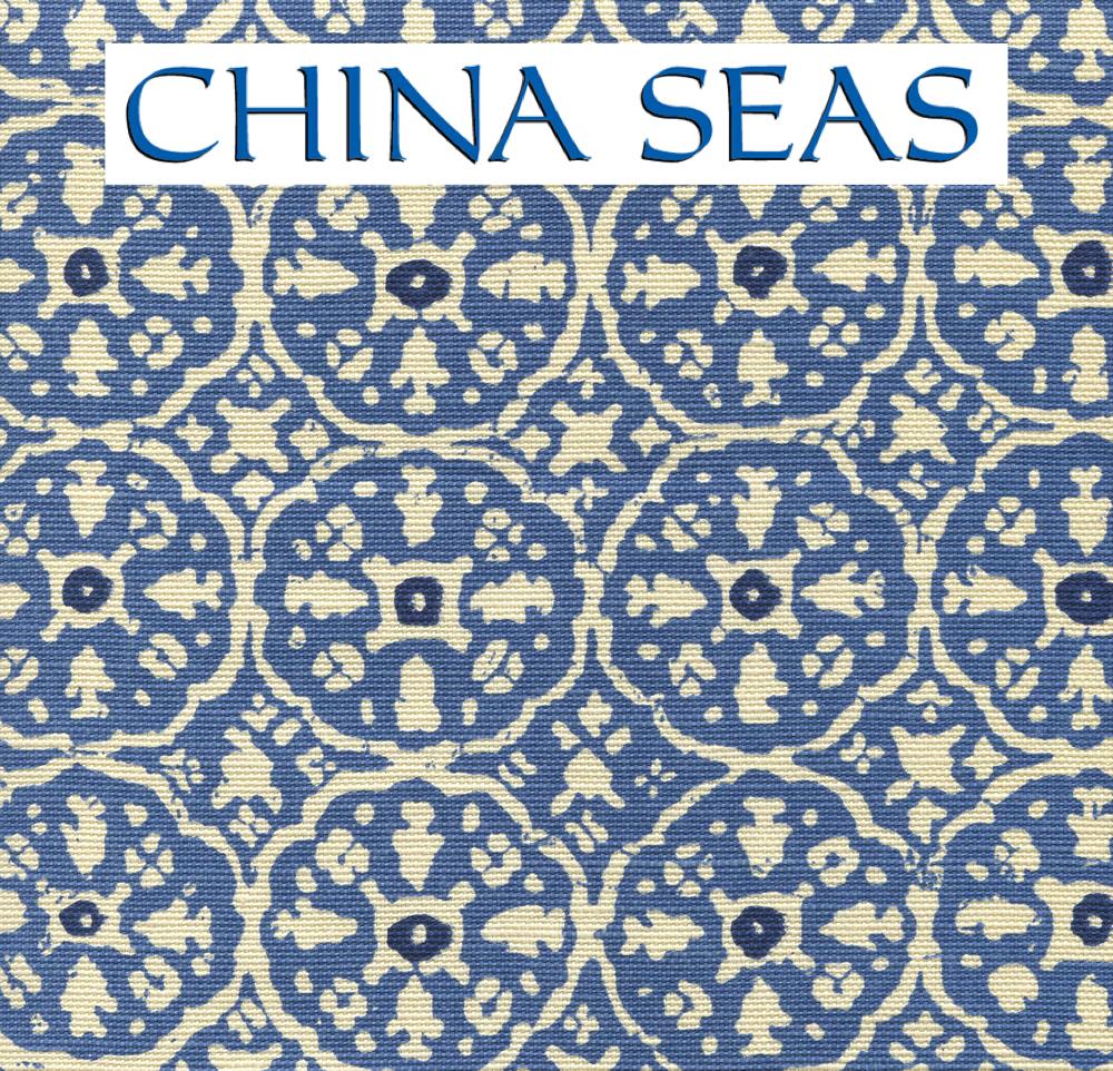 Nitik II Blue Flores Blue on Tint Sample Fabric 