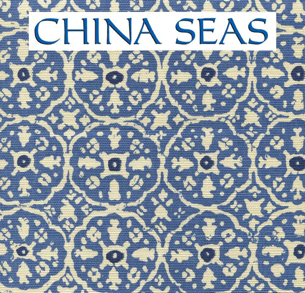 Nitik II Blue Flores Blue on Tint Sample Fabric 