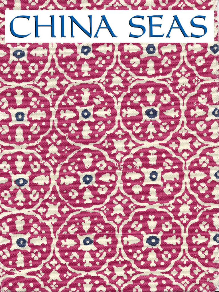 Nitik II Magenta New Navy on Tint Sample Fabric 