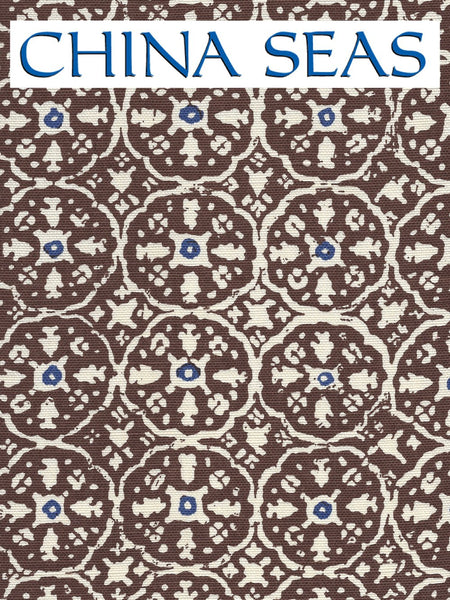 Nitik II New Brown New Navy on Tint Sample Fabric 