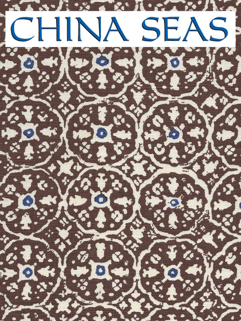 Nitik II New Brown New Navy on Tint Sample Fabric 
