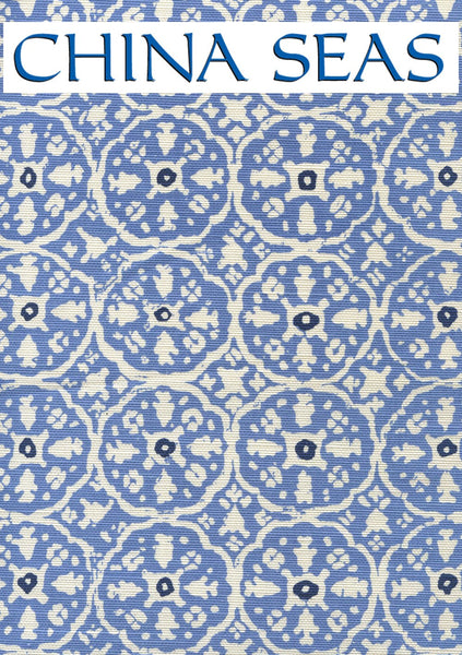 Nitik II Pacific Blue Navy on White Sample Fabric 