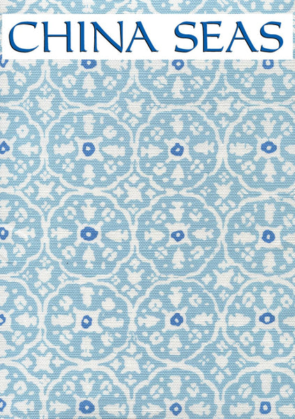 Nitik II Sky Blue on white Sample Fabric 