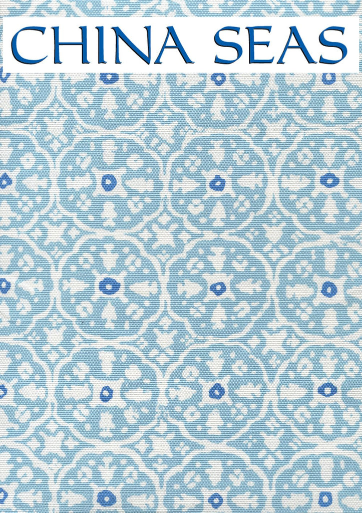 Nitik II Sky Blue on white Sample Fabric 