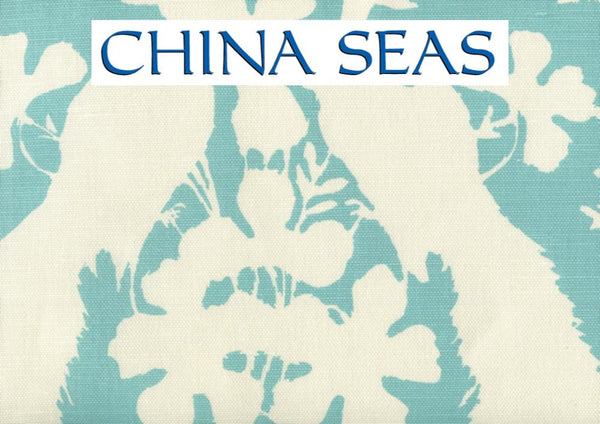 Peacock Blotch Turquoise on Tint Sample Fabric 