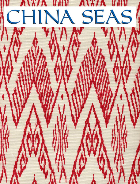 Raffles Red Red on Tint Sample Fabric 