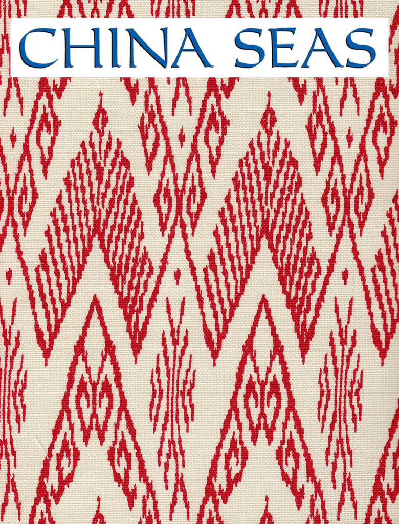 Raffles Red Red on Tint Sample Fabric 