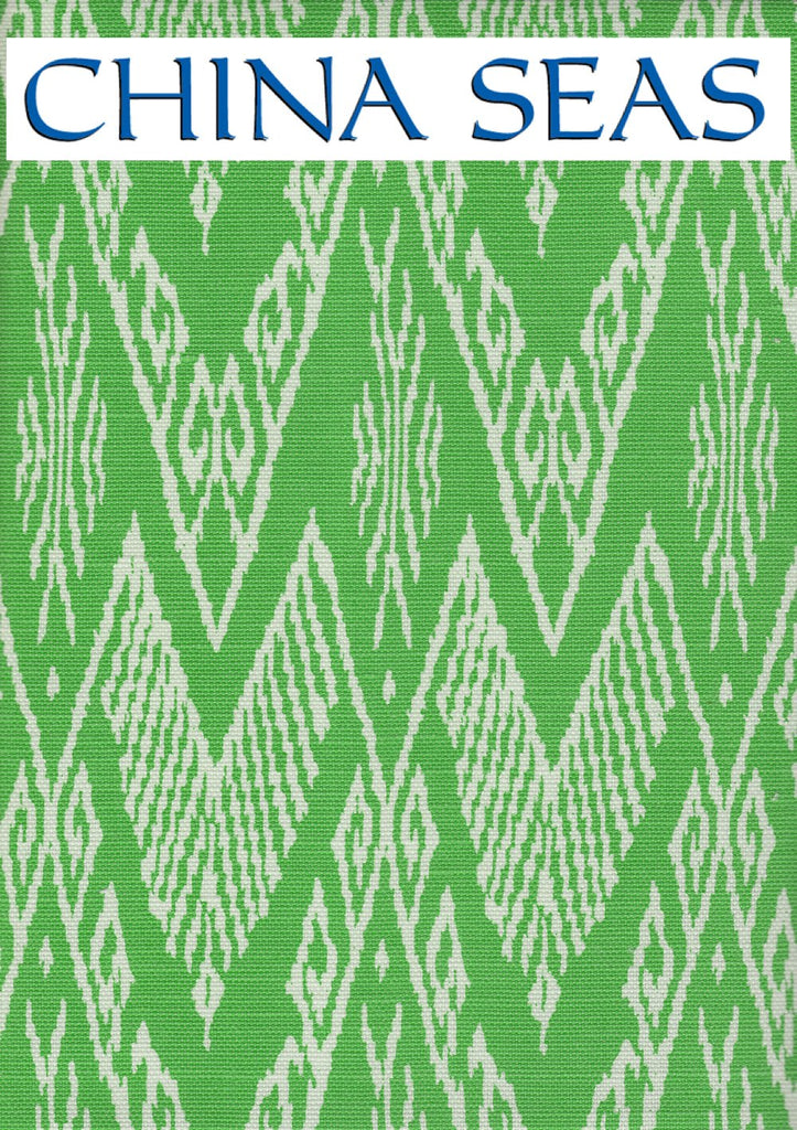 Raffles Reverse Jungle Green on Tint Sample Fabric 