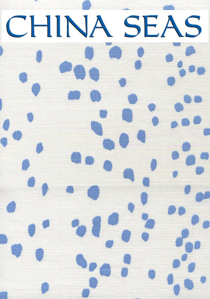 Rio French Blue on white Sample Fabric 
