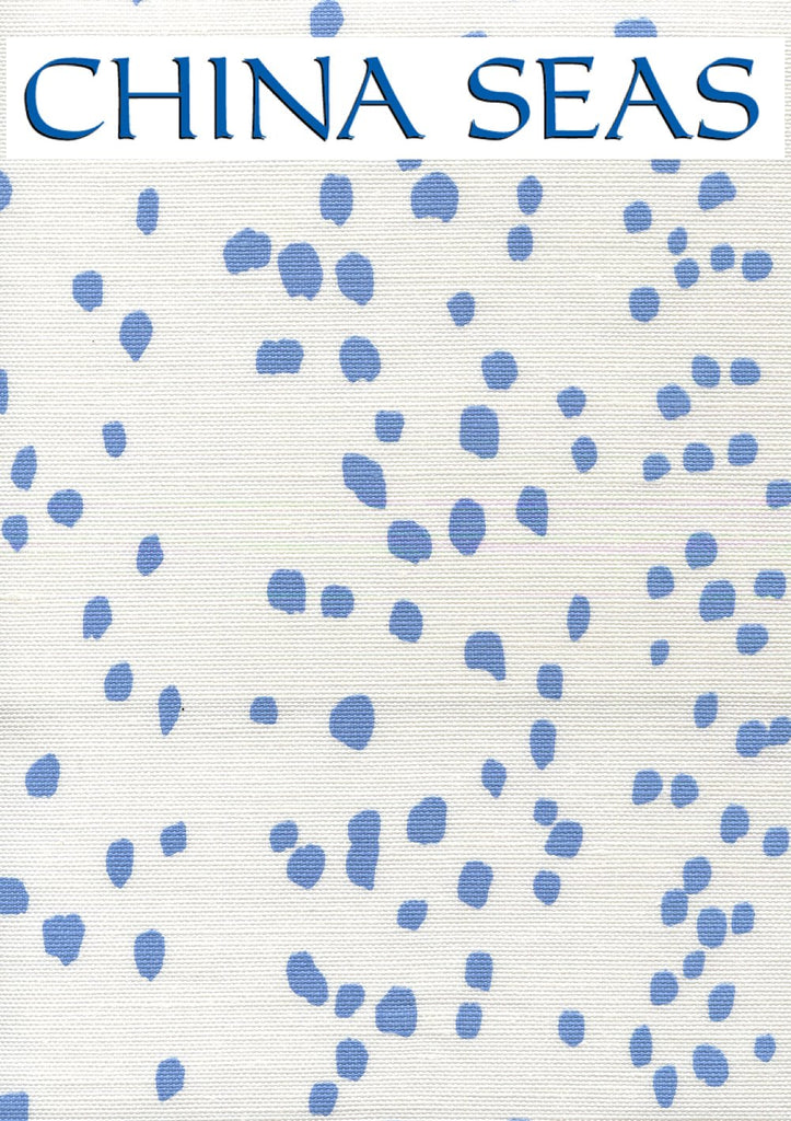 Rio French Blue on white Sample Fabric 