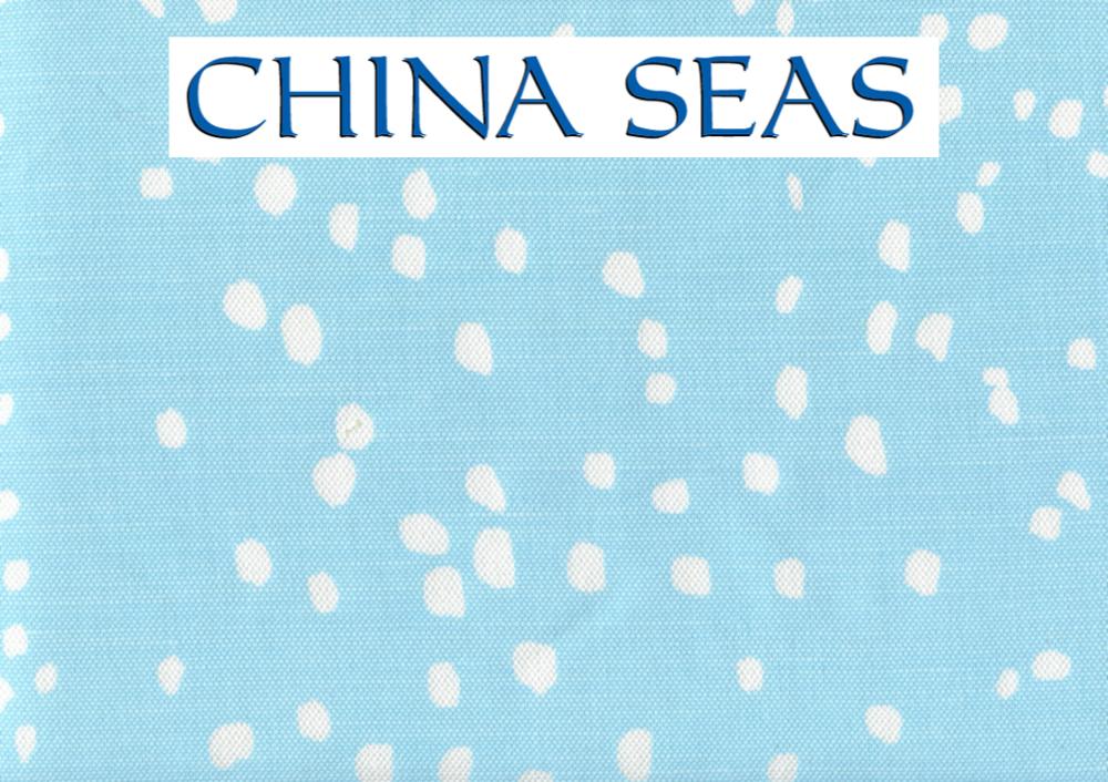 Rio Reverse Baby Blue on White Sample Fabric 