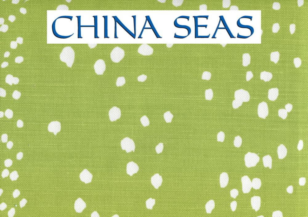 Rio Reverse Chartreuse on White Sample Fabric 