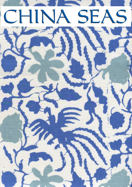 Seya Blue Sky on white Sample Fabric 