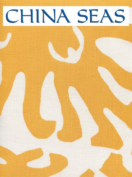 Sigourney Gold on white Sample Fabric 